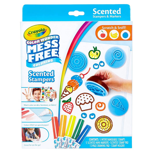 [SG] Crayola 752452 Color Wonder Mess Free Coloring Scented Stampers & Markers Set 12ct [Evergreen Stationery]