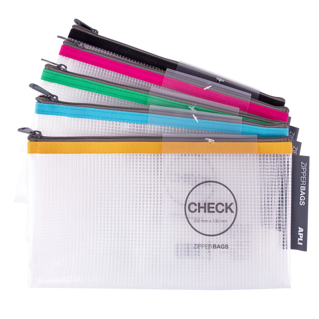 [SG] Apli Zipper Bag 230 x 130mm [Evergreen Stationery]