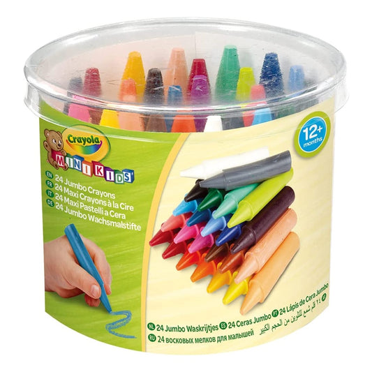 [SG] Crayola 811481 Mini Kids Jumbo Crayons 24ct [Evergreen Stationery]