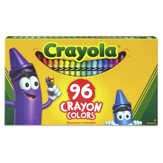 [SG] Crayola 520096 Classic Color Crayons in Flip-Top Pack with Sharpener 96ct [Evergreen Stationery]