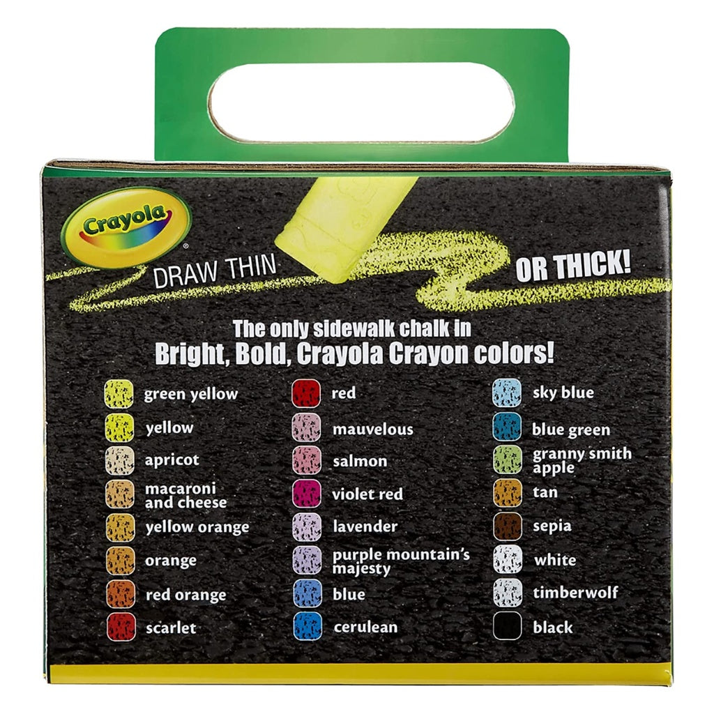 [SG] Crayola 512024 Sidewalk Chalk Assorted Colors 24ct [Evergreen Stationery]