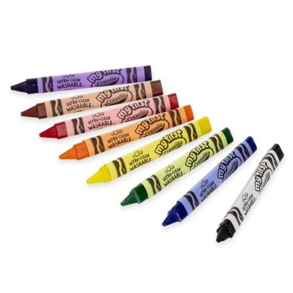 [SG] Crayola 811460 My First Washable Tripod Grip Crayons 8ct [Evergreen Stationery]