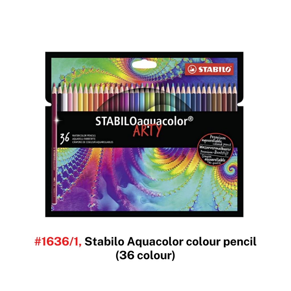 [SG] #1612/24/36/1, Stabilo Aquacolor colour pencil (12/24/36 colour) [Evergreen Stationery]