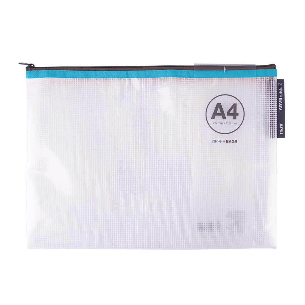 [SG] Apli Zipper Bag A4 [Evergreen Stationery]