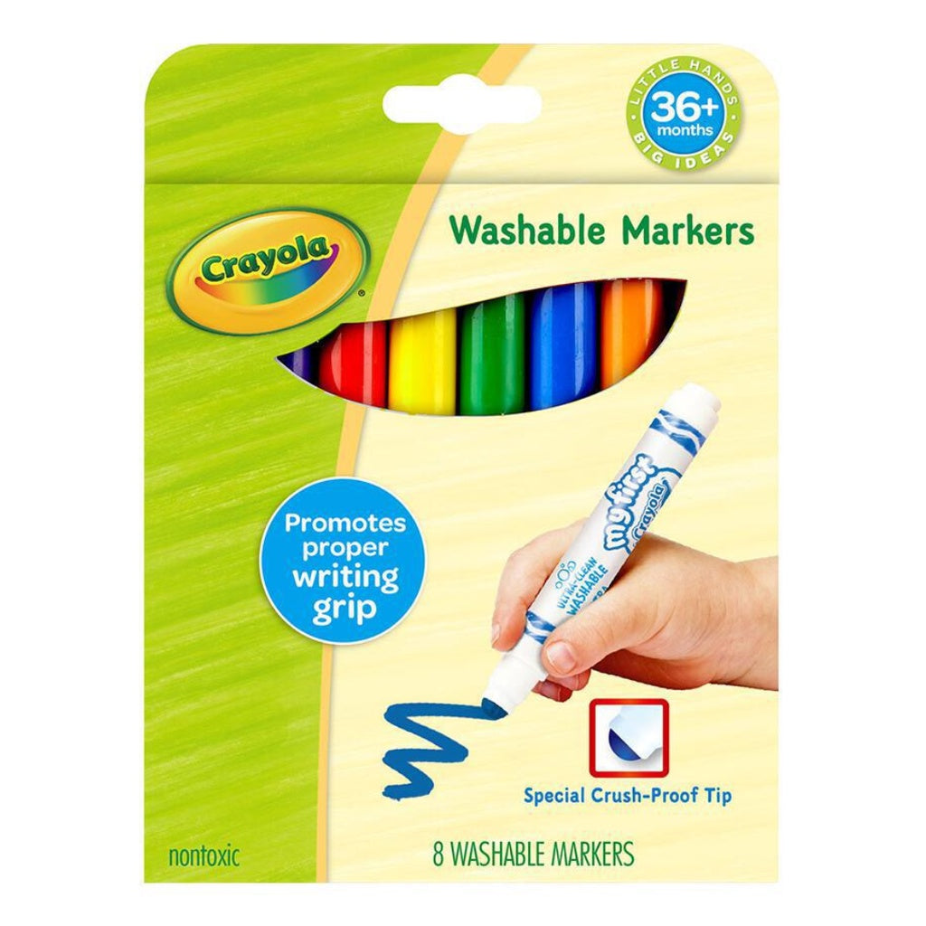 [SG] Crayola 811324 Washable Markers 8ct [Evergreen Stationery]