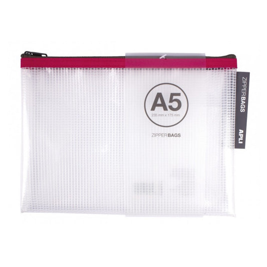 [SG] Apli Zipper Bag A5 [Evergreen Stationery]