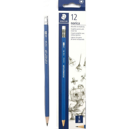 [SG] Staedtler Pencil norica 2B/HB eras. tip FSC 100% x12pcs [Evergreen Stationery]