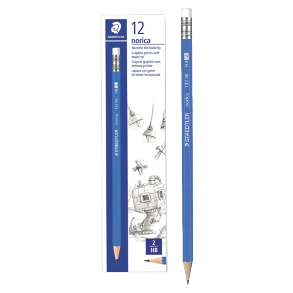 [SG] Staedtler Pencil norica 2B/HB eras. tip FSC 100% x12pcs [Evergreen Stationery]