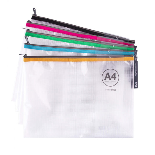 [SG] Apli Zipper Bag A4 [Evergreen Stationery]