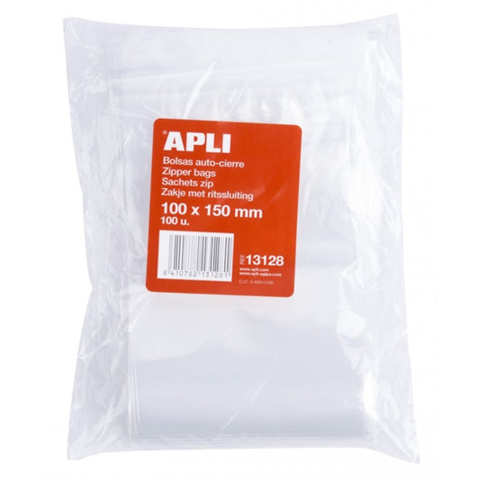 [SG] Apli Zip Lock Bag 100pcs [Evergreen Stationery]