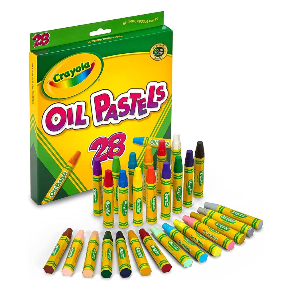 [SG] Crayola 524628 Hexagon Oil Pastels 28ct [Evergreen Stationery]