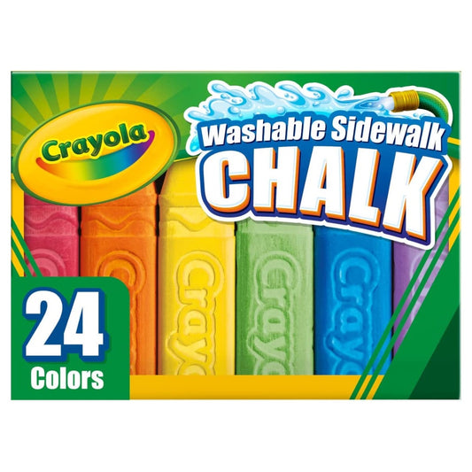 [SG] Crayola 512024 Sidewalk Chalk Assorted Colors 24ct [Evergreen Stationery]
