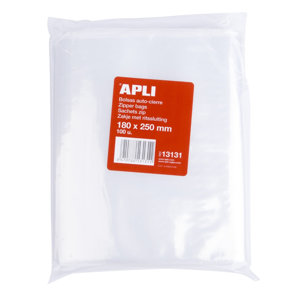 [SG] Apli Zip Lock Bag 100pcs [Evergreen Stationery]