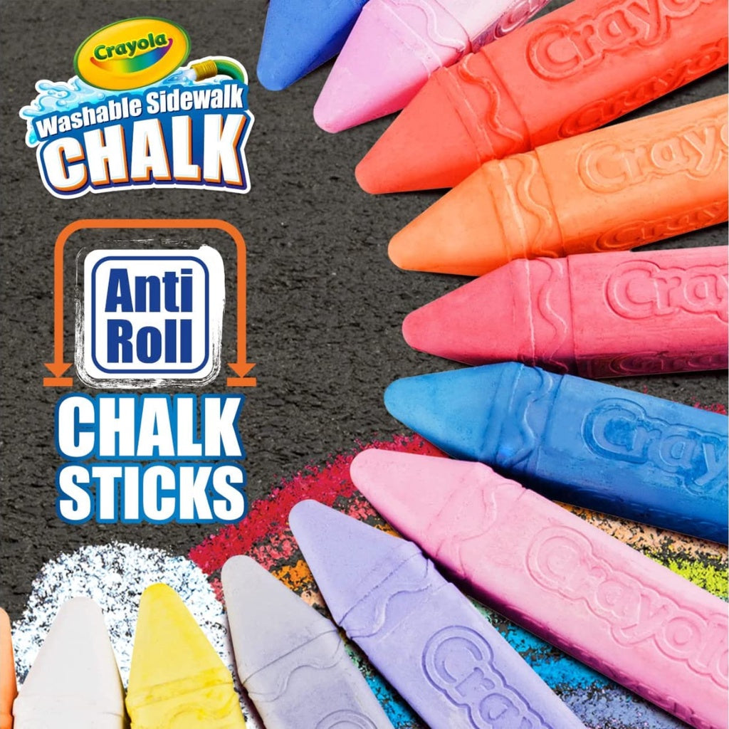 [SG] Crayola 512024 Sidewalk Chalk Assorted Colors 24ct [Evergreen Stationery]