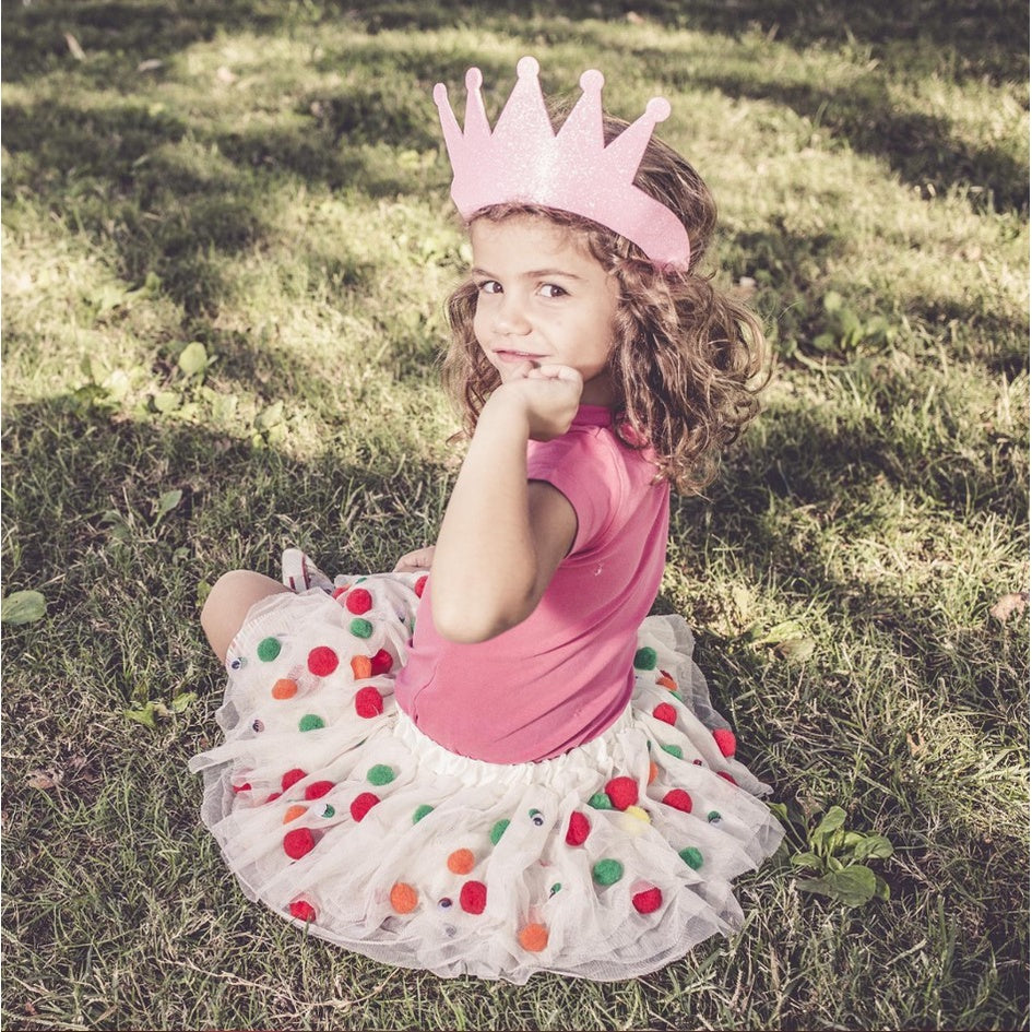 [SG] Apli Princess Crown (Pink EVA Foam Crown with Glitter) [Evergreen Stationery]