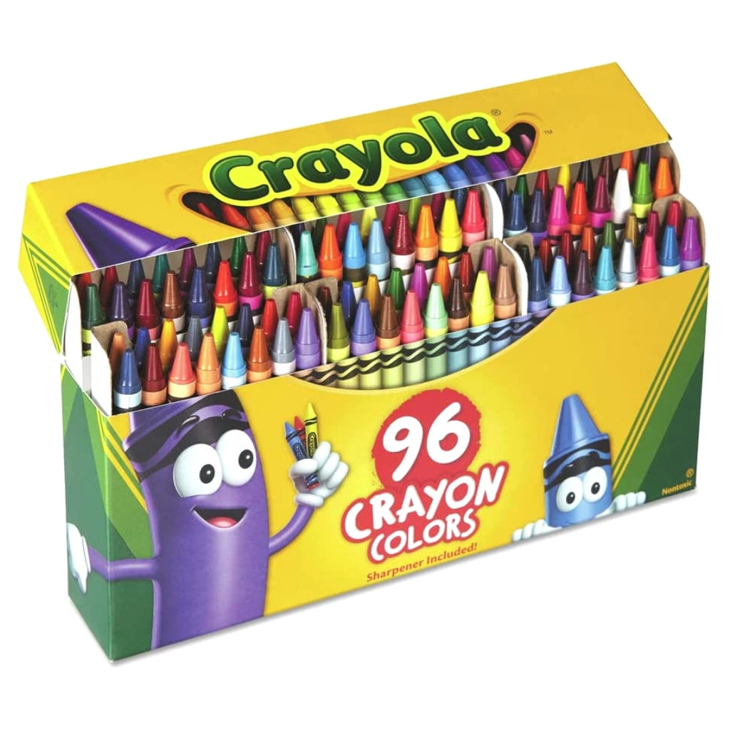 [SG] Crayola 520096 Classic Color Crayons in Flip-Top Pack with Sharpener 96ct [Evergreen Stationery]