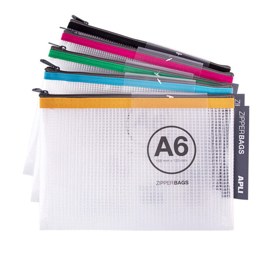 [SG] Apli Zipper Bag A6 [Evergreen Stationery]