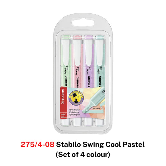 [SG] 275/4-08 / 275/6-08 Stabilo Swing Cool Pastel  (Set of 4/6 colour) [Evergreen Stationery]