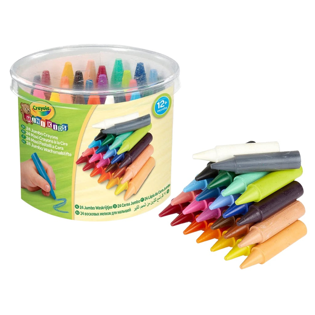 [SG] Crayola 811481 Mini Kids Jumbo Crayons 24ct [Evergreen Stationery]