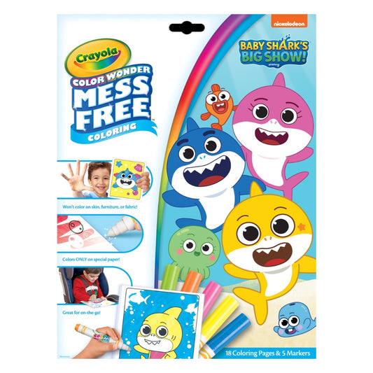 [SG] Crayola 757103 Color Wonder Baby Shark Foldalope [Evergreen Stationery]