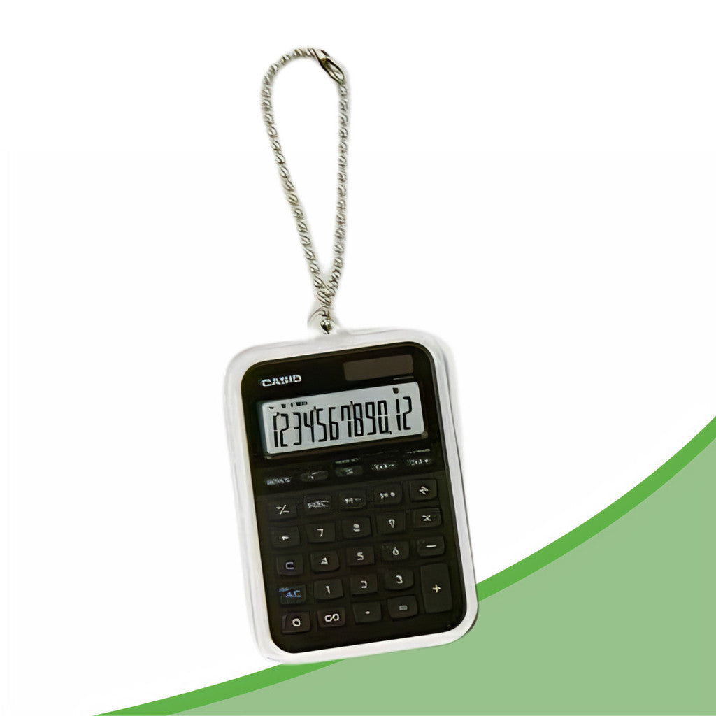 CASIO MS-20YC 12-Digit Mini Desk Calculator Keychain