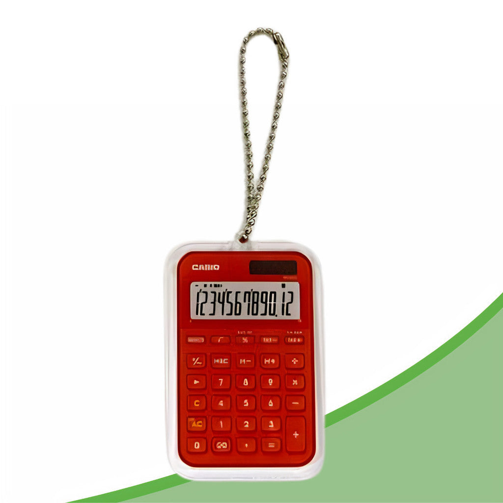 CASIO MS-20YC 12-Digit Mini Desk Calculator Keychain