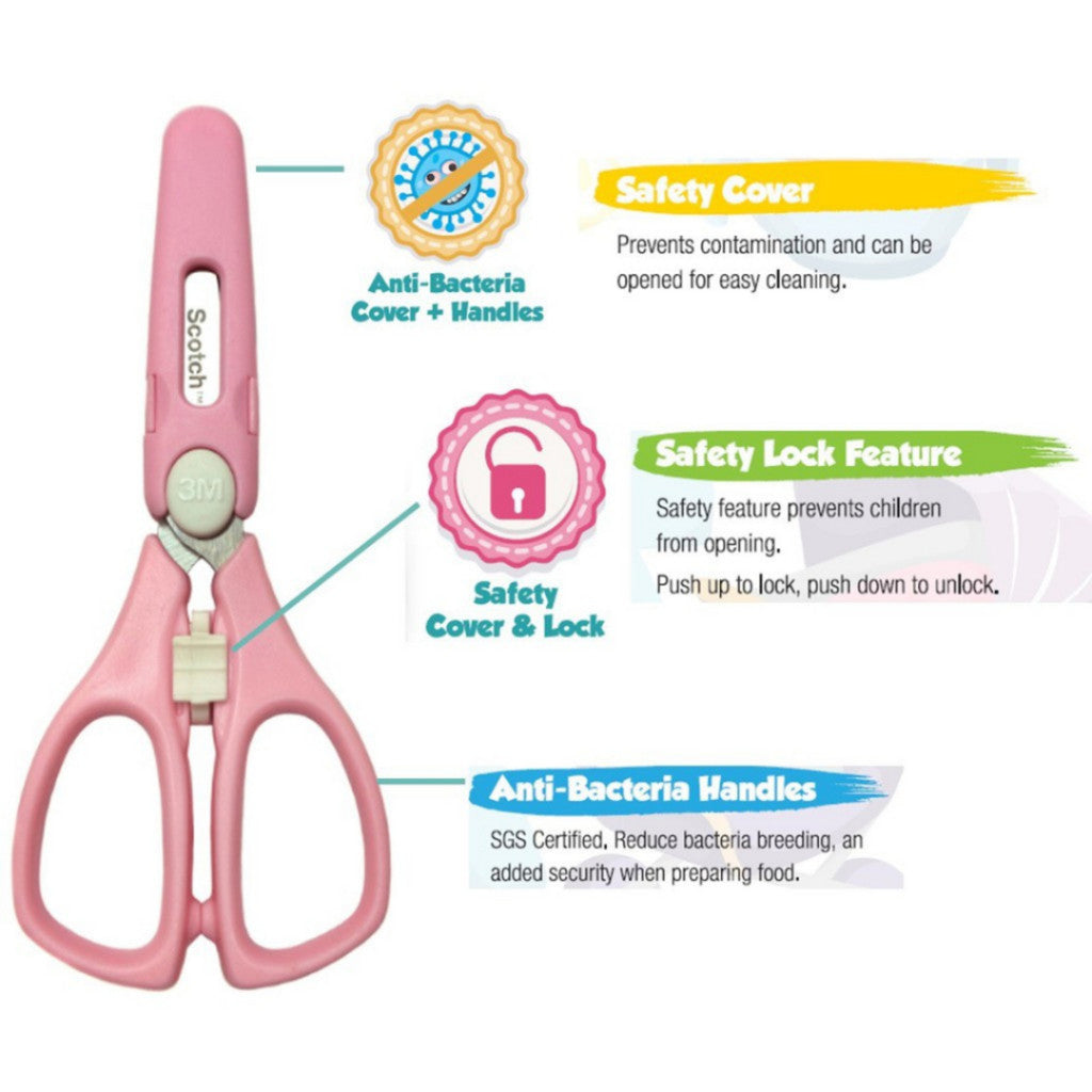 [SG] Scotch™ Portable Food Scissors - Baby/Toddler/Cutting/Weaning(PS-AB/PS-ABP) [Evergreen Stationery]