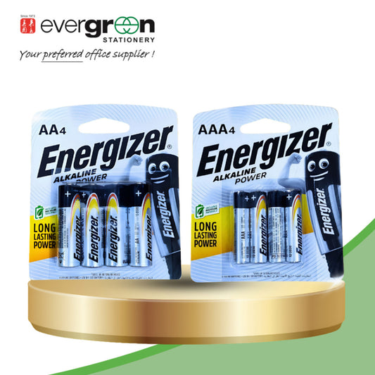 [SG] Energizer AA Batteries E91 // AAA E92 | 4pcs/pack [Evergreen Stationary]