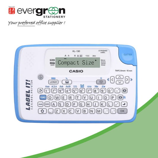 [SG] Casio KL-130 Label Printer | Multi-Language & Barcode Printing [Evergreen Stationery]