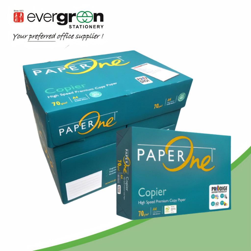 PaperOne Copier Premium Copy Paper 70gm A4 | 1 Carton [Green Wrap]