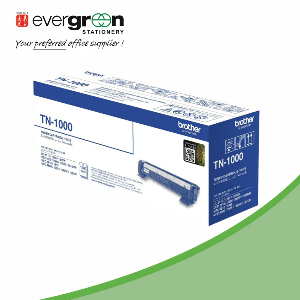 Brother Tn1000 Toner professional printing | Print approximately 1,000 pages | Clear and professional | High-quality prints | Eliminate banding
