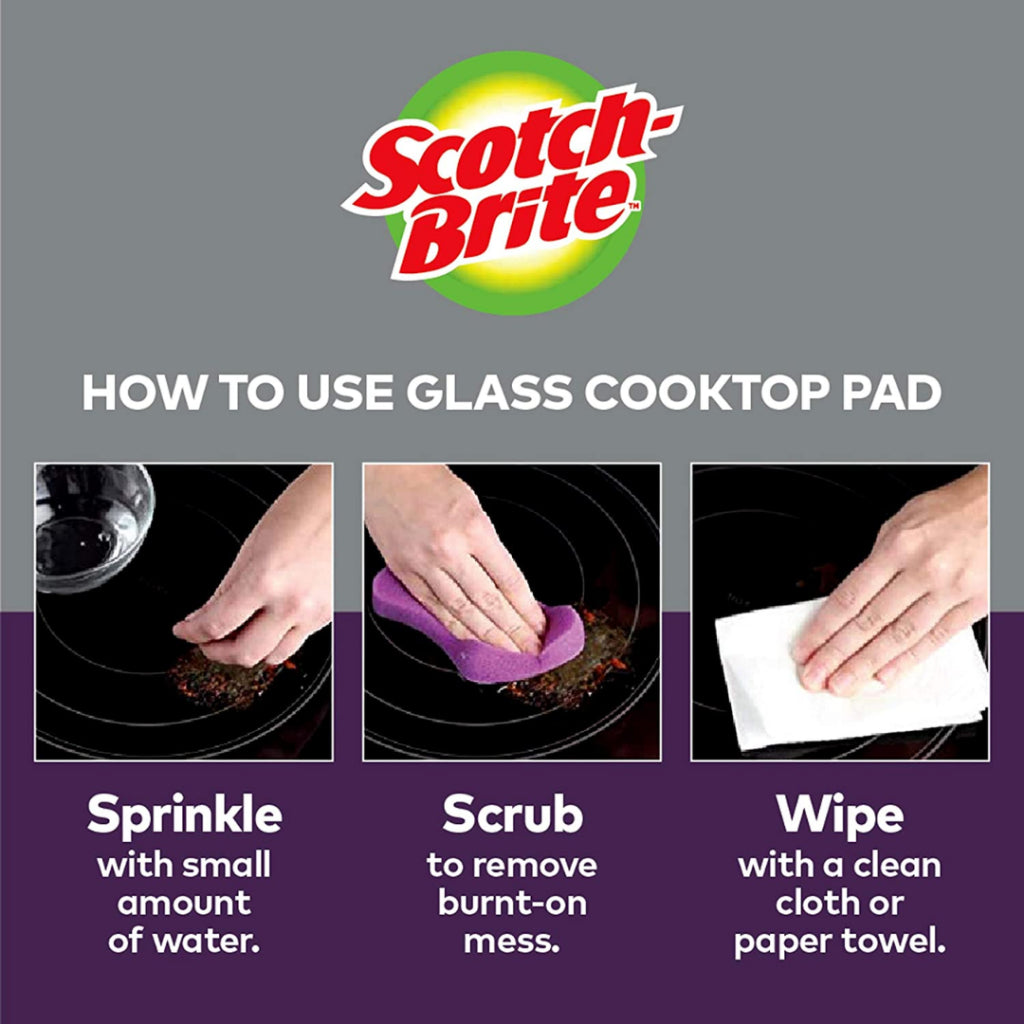 [SG] 3M Scotch-Brite Glass Cooktop Cleaning Pads [Evergreen Stationery]