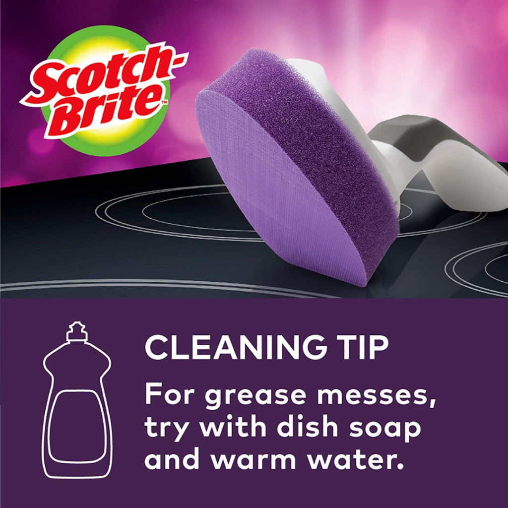 [SG] 3M Scotch-Brite Glass Cooktop Wand Kit Replacement Heads [Evergreen Stationery]