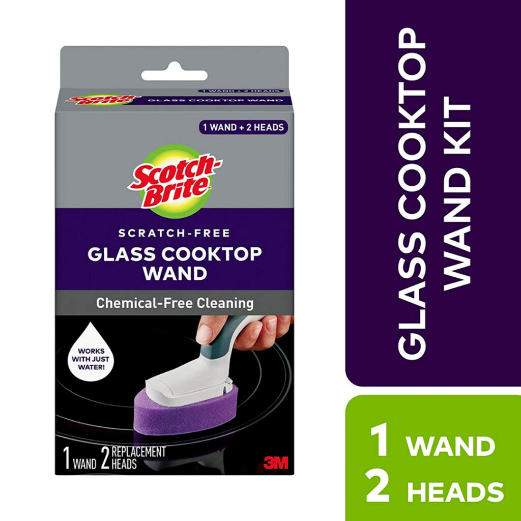 [SG] 3M Scotch-Brite Glass Cooktop Wand Kit Replacement Heads [Evergreen Stationery]