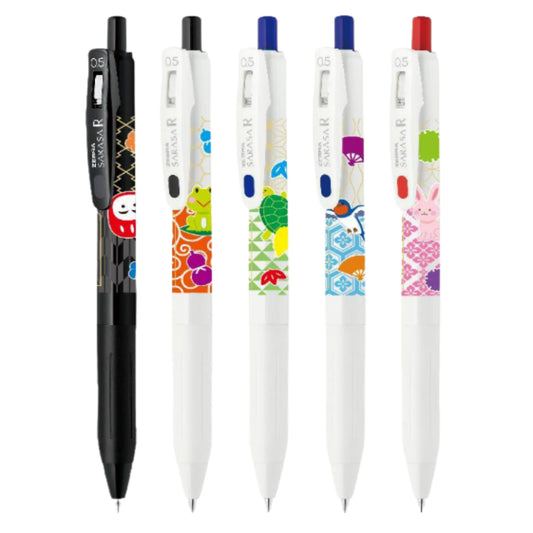 [SG] Zebra Sarasa R Clip Lucky Charm Gel Ballpoint Pen 0.5 [Evergreen Stationery]