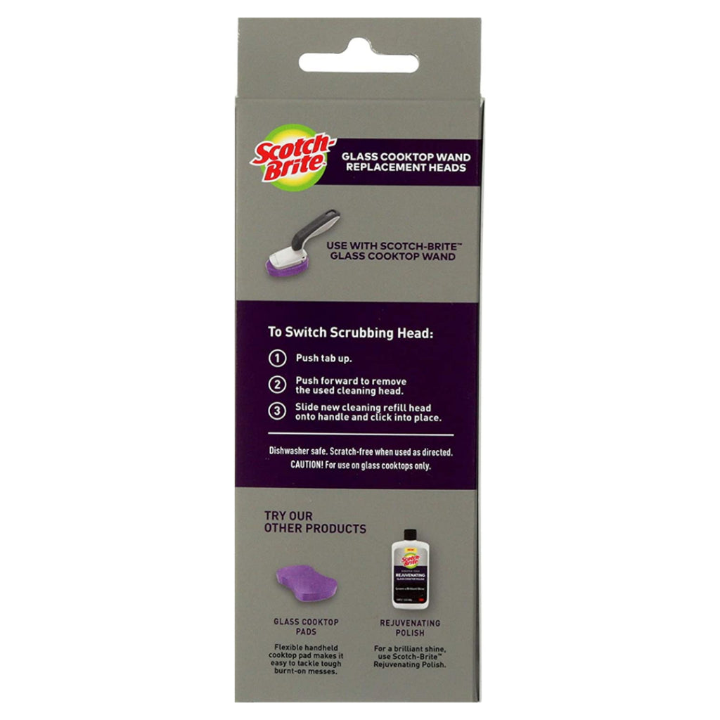 [SG] 3M Scotch-Brite Glass Cooktop Wand Replacement Heads [Evergreen Stationery]