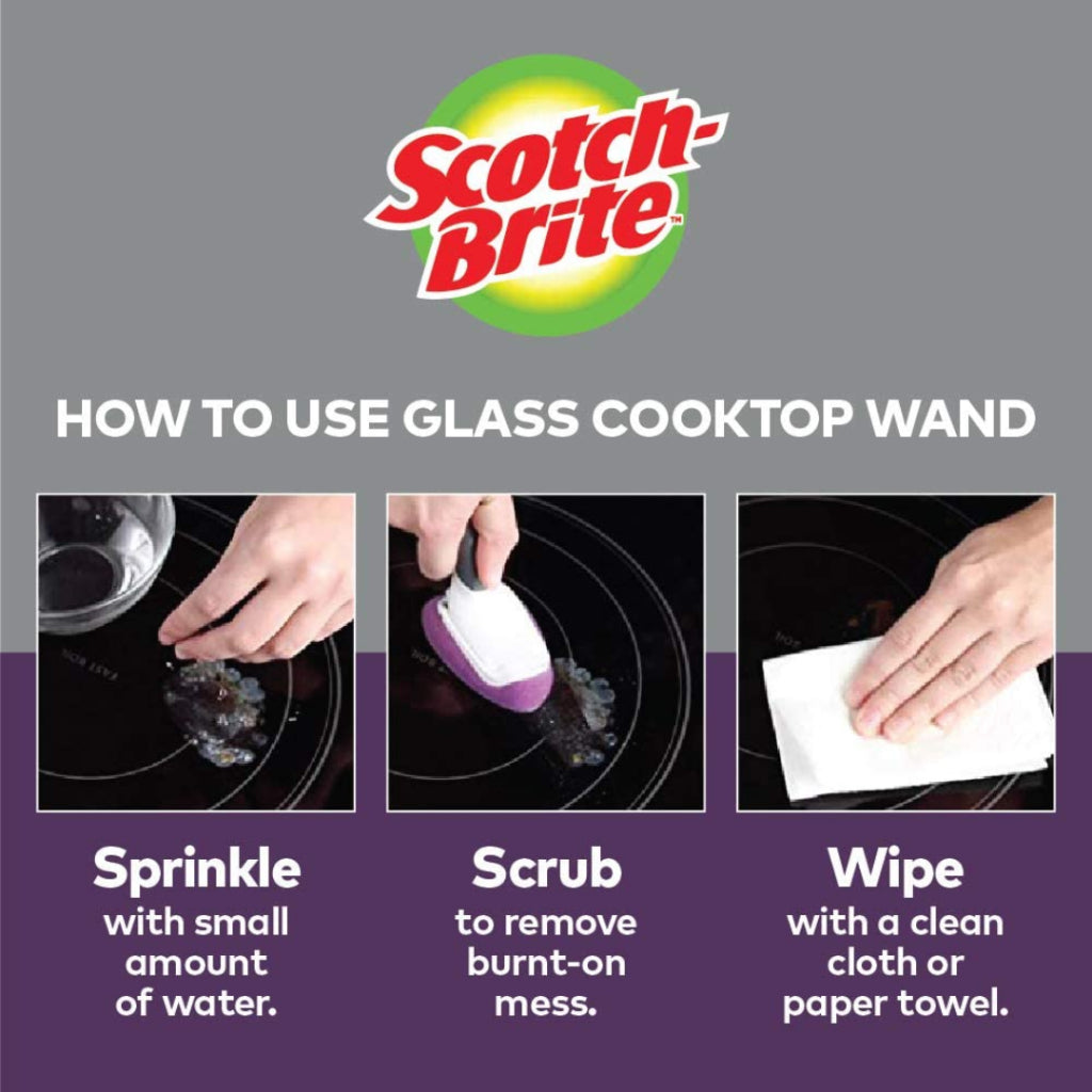 [SG] 3M Scotch-Brite Glass Cooktop Wand Replacement Heads [Evergreen Stationery]