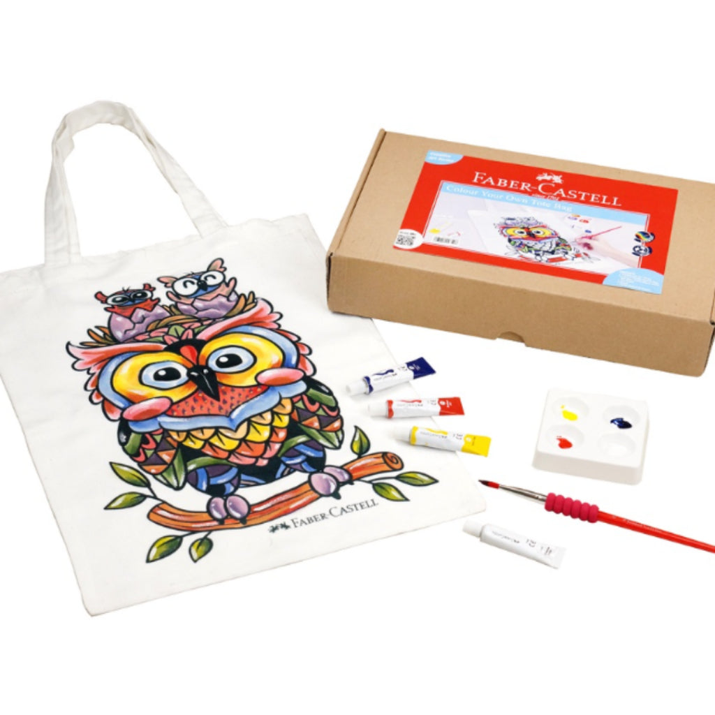 [SG] DDD Faber Castell Creative Art Series Colour Your Own Tote Bag [Evergreen Stationery]