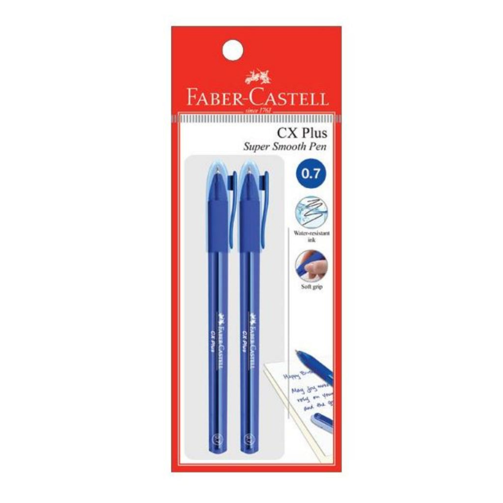 [SG] Faber Castell Ballpoint Pen CX Plus 0.7mm (Pack of 2) [Evergreen Stationery]