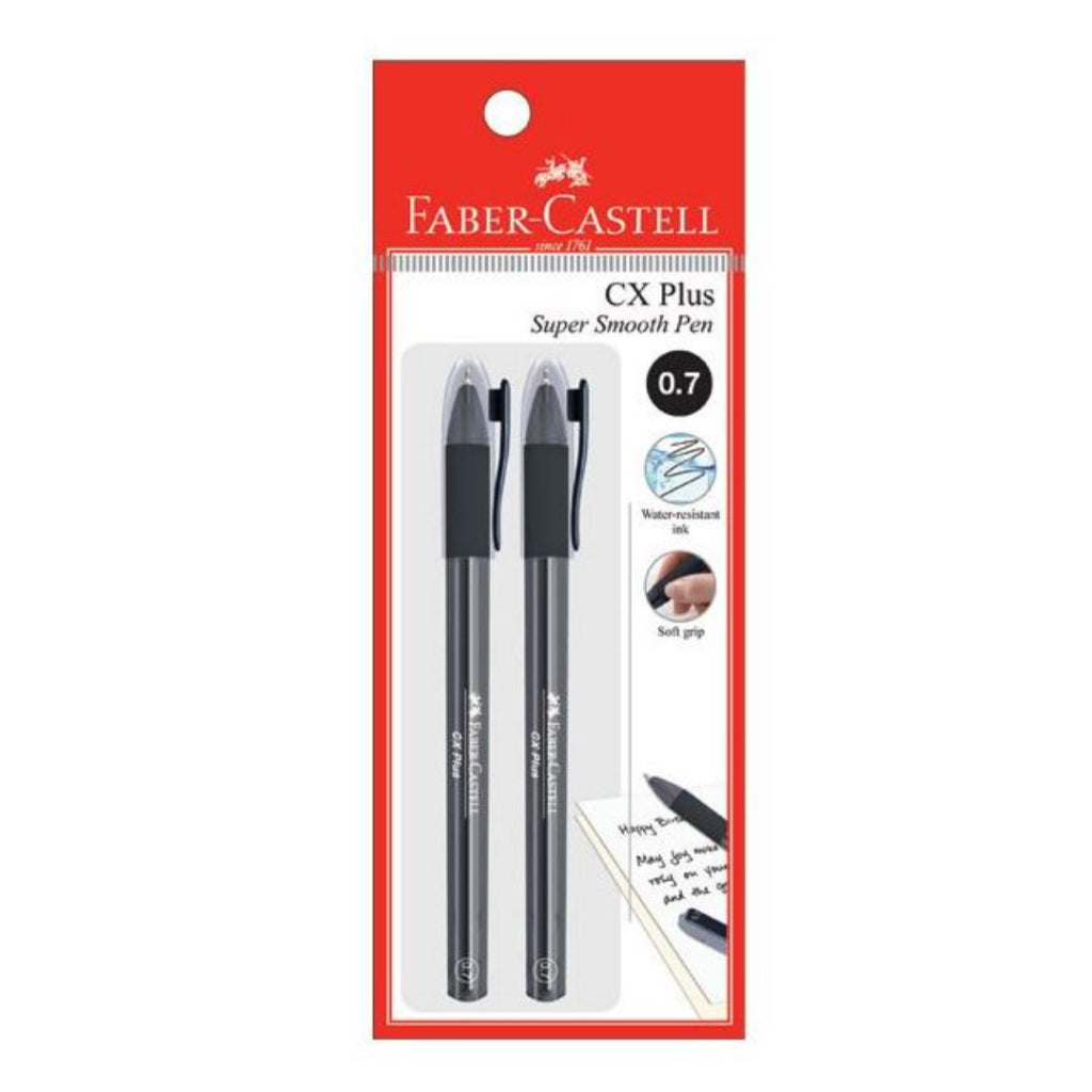 [SG] Faber Castell Ballpoint Pen CX Plus 0.7mm (Pack of 2) [Evergreen Stationery]