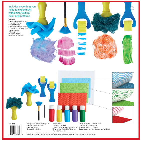 [SG] Faber-Castell Young Artist Texture Painting Set - for young children [Evergreen Stationery]