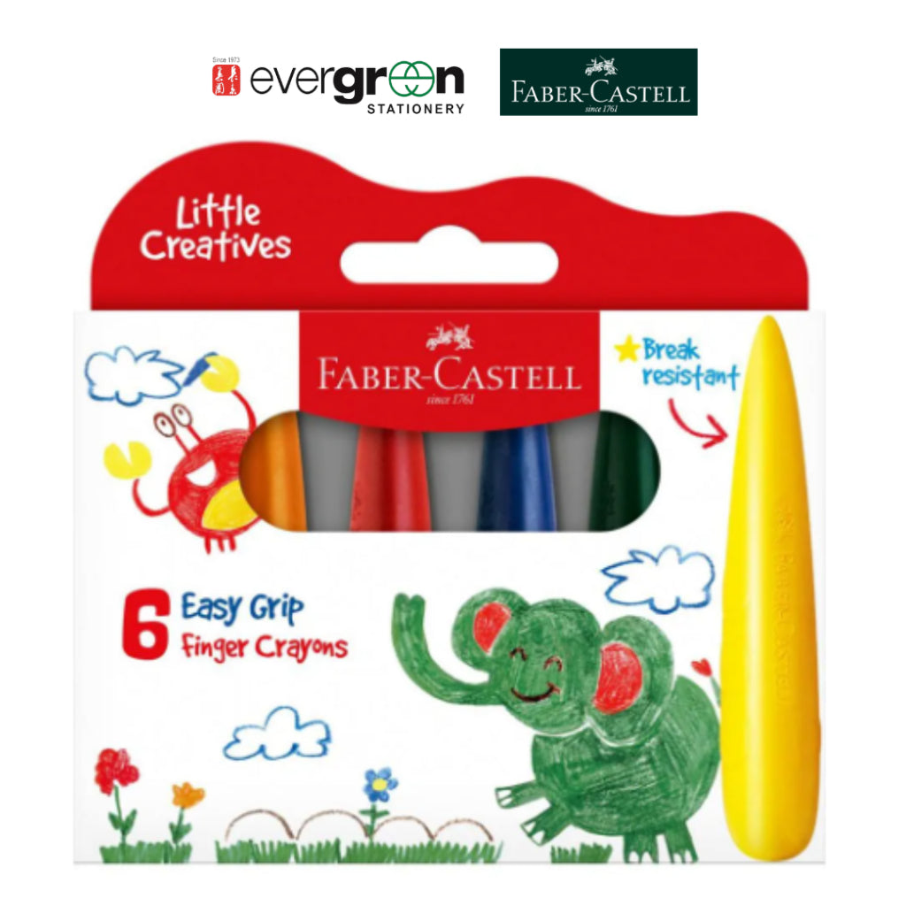 [SG] Faber-Castell Easy grip finger crayons [Evergreen Stationery]