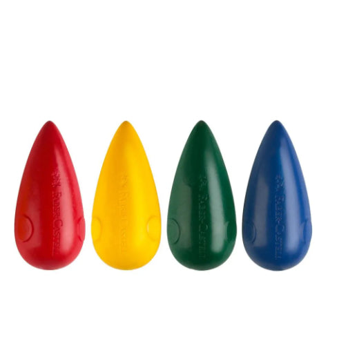 [SG] Faber-Castell PL122604 Little Creatives Easy Grasp Bulb Crayon - Perfect for Pre-schoolers  [Evergreen Stationery]
