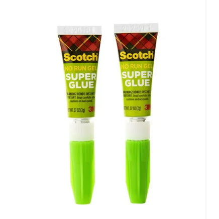 [SG] Scotch Super Glue Gel 0.07 oz (1.98gm) 2-Pack [Evergreen Stationery]