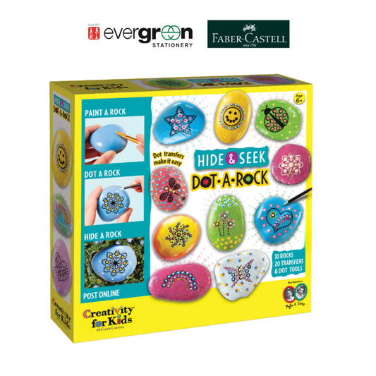 [SG] Faber-Castell Creativity for Kids Dot a Rock Painting[Evergreen Stationery]