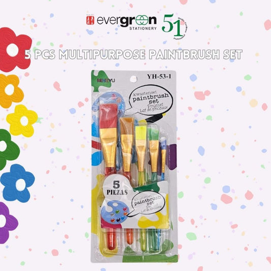 [SG] 5 Pcs Multipurpose Paintbrush Set [Evergreen Stationery]