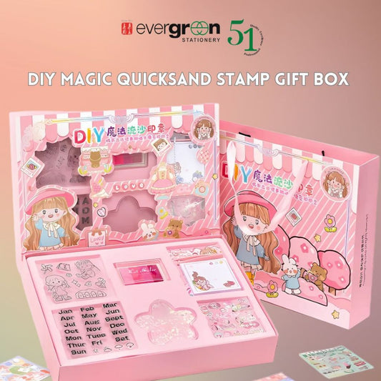 [SG] DIY Magic Quicksand Stamp Gift Box [Evergreen Stationery]