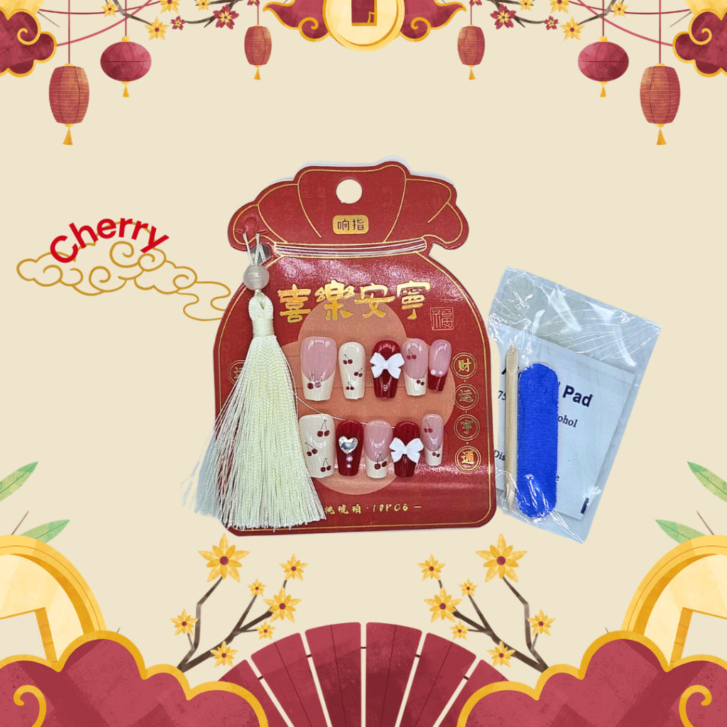 [SG] CNY-Themed Stick-On Nails [Evergreen Stationery]