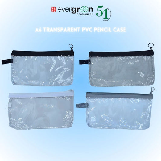 [SG] Kinhshion A6 Transparent PVC Pencil Case [Evergreen Stationery]