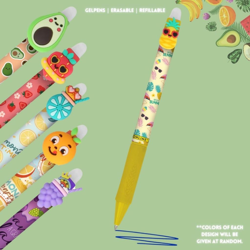 [SG] Online MagiXX 0.7mm Gel Pen Fun Fruits [Evergreen Stationery]